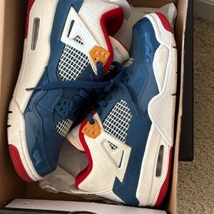 Jordan Kids Sneakers in Blue, White, and Red
